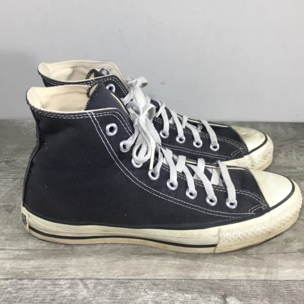 Vintage Converse Youth All Star Hi Top Shoes Made in USA 29160 Black Size 4